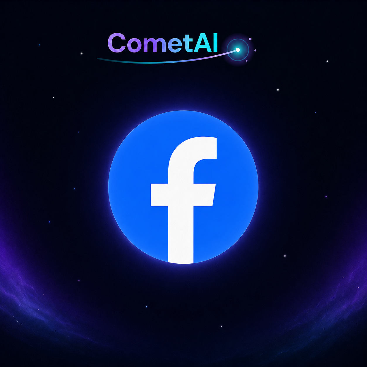 Arte CometAI para Facebook