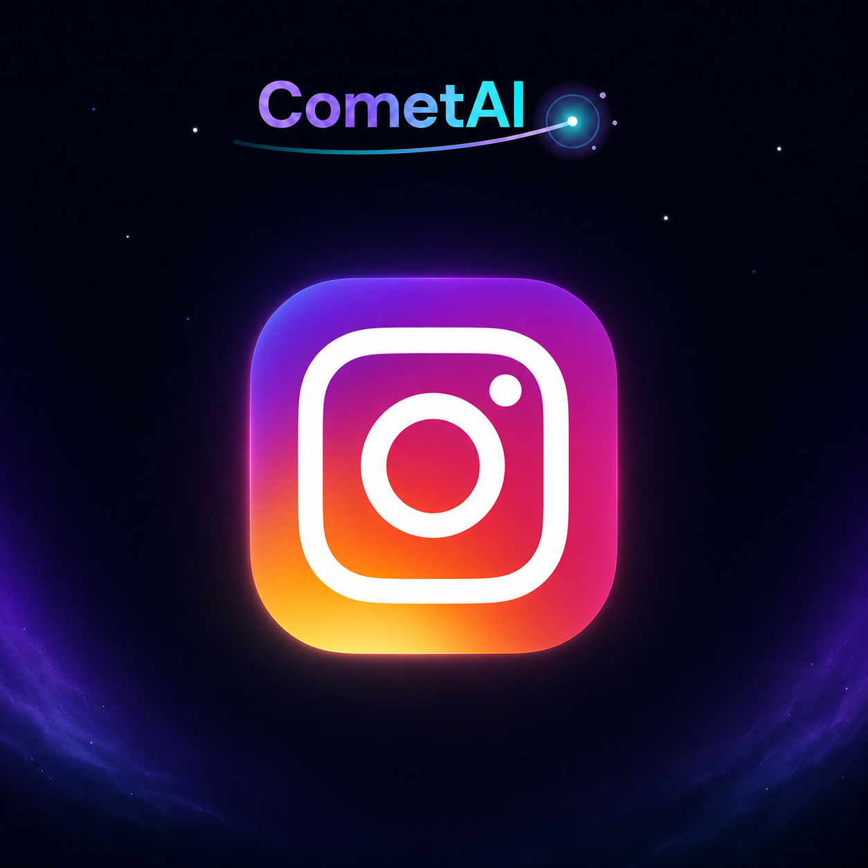 Arte CometAI para Instagram